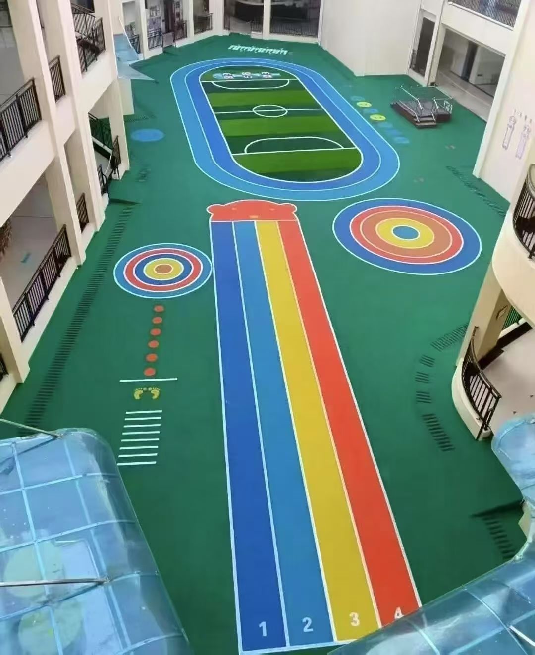 鹤壁市幼儿园塑胶跑道半预制型跑道 - 价格